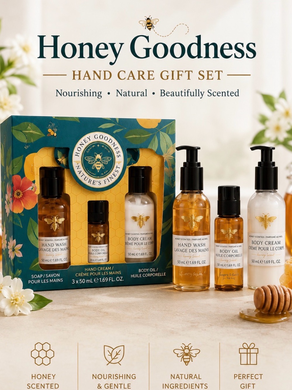 Honey Health & Beauty Items  Gift Set is Goodness Hand Soap